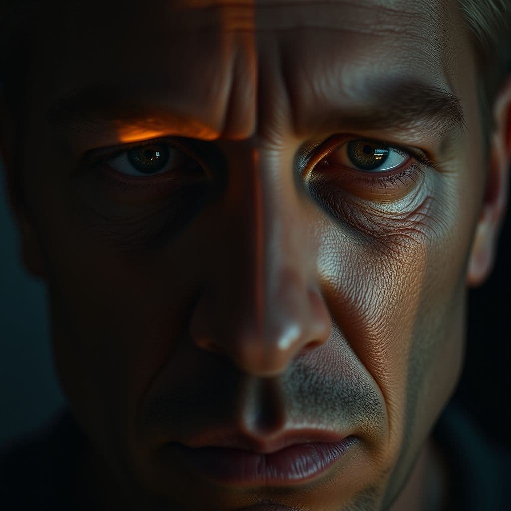 Persona en un dilema entre elegir o perder algo valioso, representando la aversión a la pérdida.