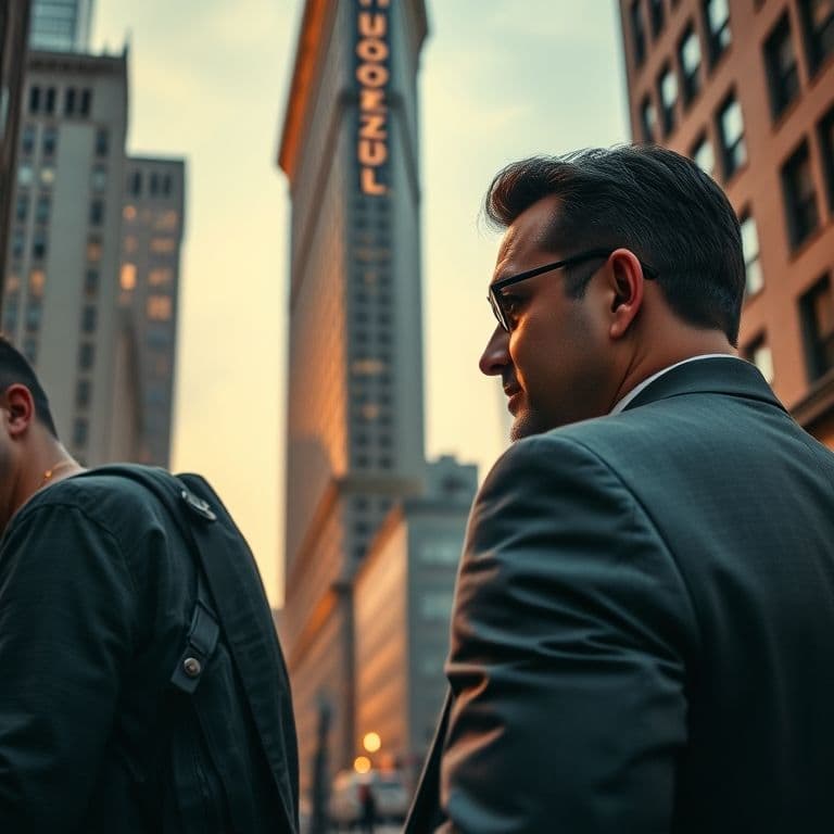 Hombre estableciendo límites personales con confianza