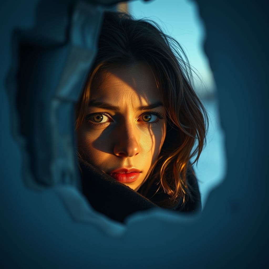 Persona mirando por la ventana con expresión de cansancio mental y rumiación