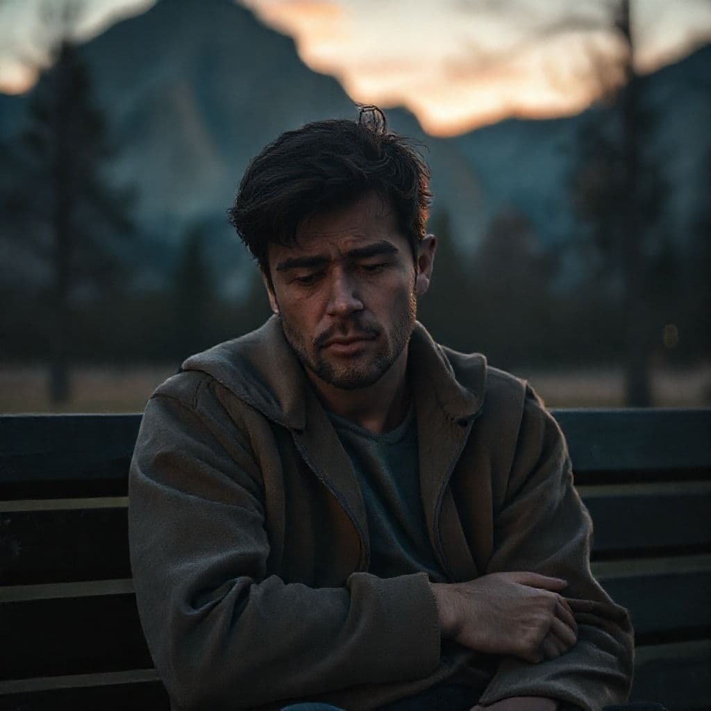 Persona agotada sentada con expresión de cansancio emocional, simbolizando el desgaste por dar demasiado