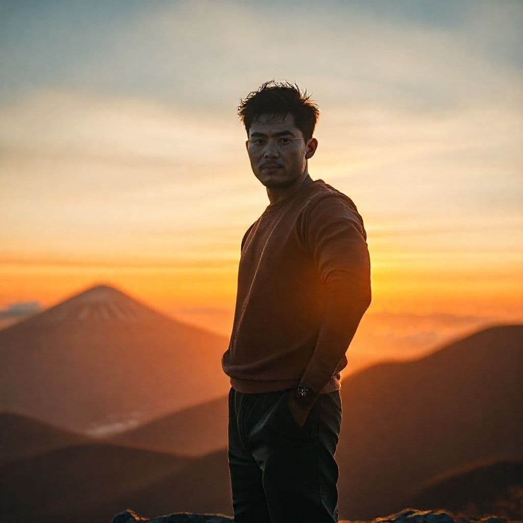 Persona estableciendo límites saludables con expresión de determinación y paz interior