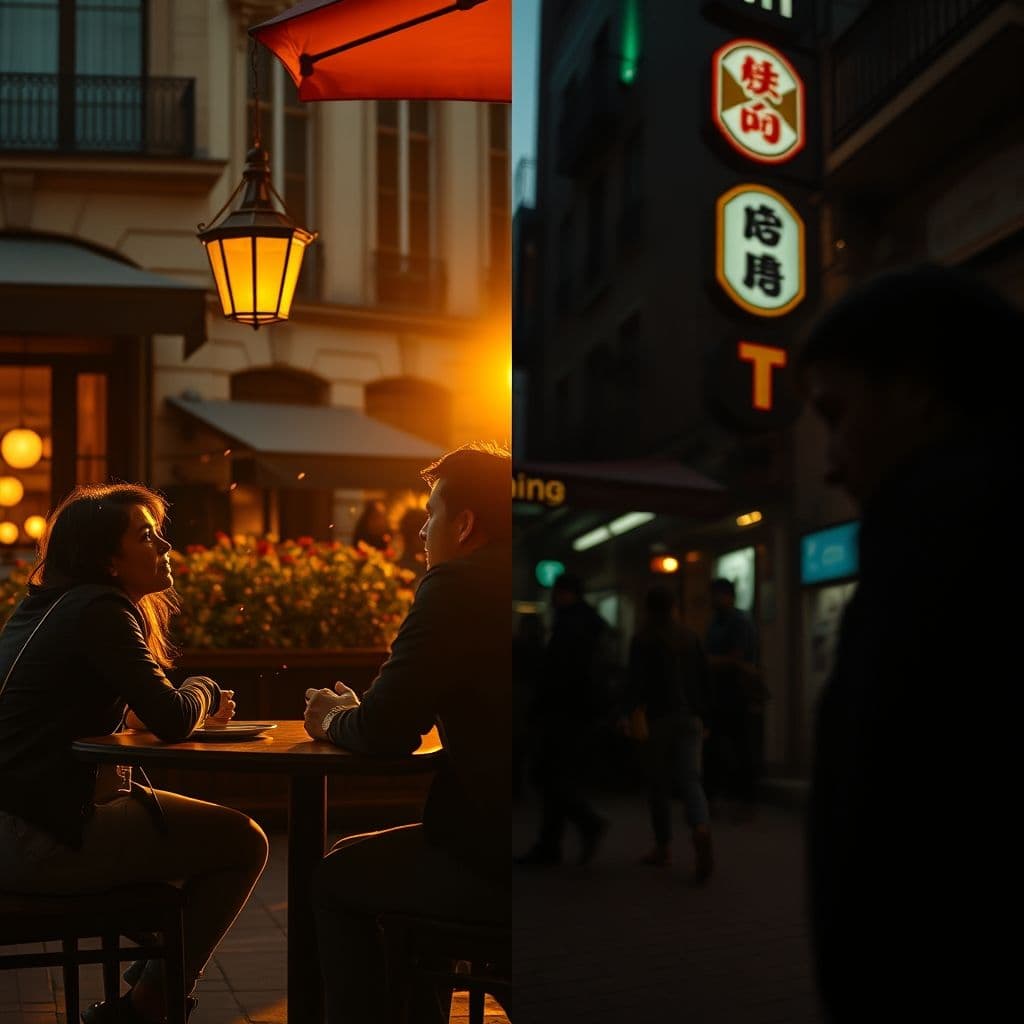 Contraste visual entre una conversación inspiradora y una que drena energía