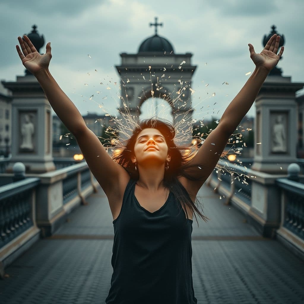 Concepto visual de control mental y libertad personal